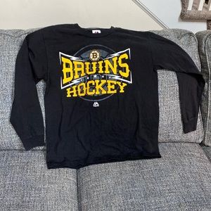 NHL Boston Bruins Long Sleeve Shirt, Size XL